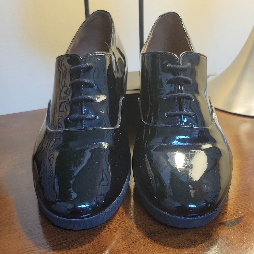Women's Black Patent Leather Dress Shoes